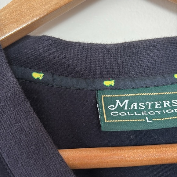 Masters Collection Augusta Mens Pullover Vest Windbreaker V Neck Navy Size L - Picture 6 of 12